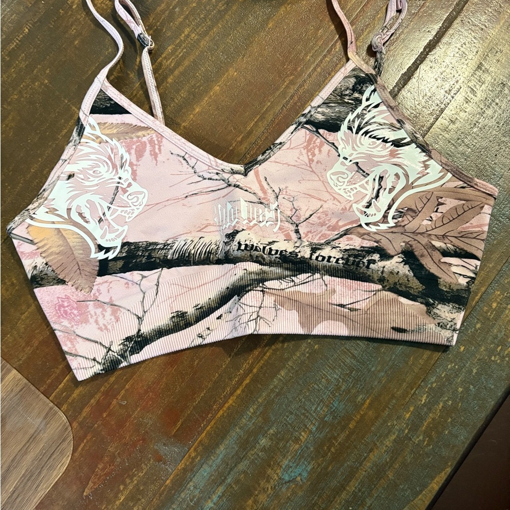 Pink Camouflage Bralette